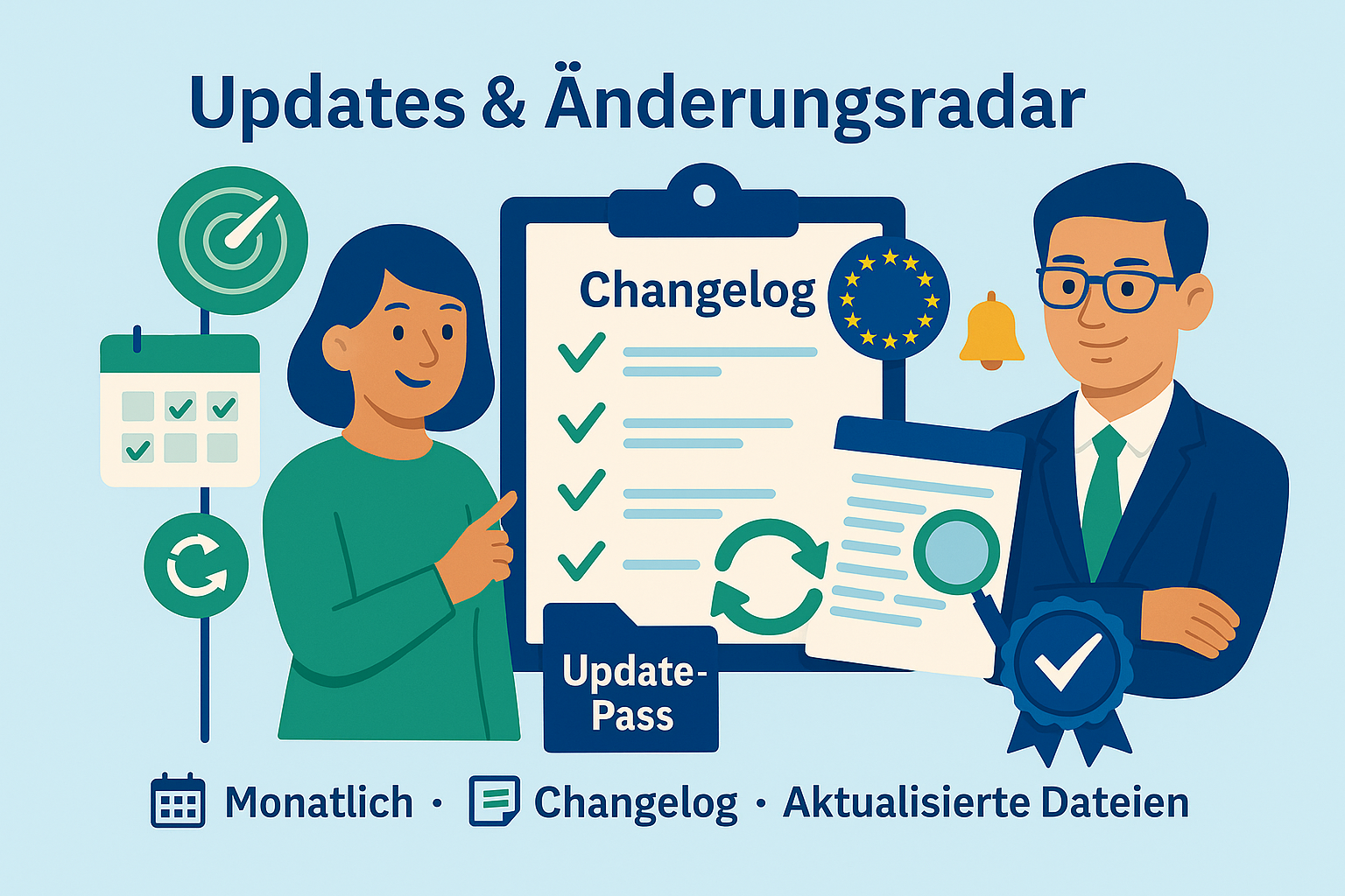 Updates & Änderungsradar – Paket-Updates und Mini-Bausteine